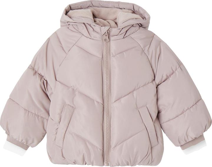 Image du produit Vertbaudet Veste matelassée bébé fille à capuche en polyester recyclé (98)