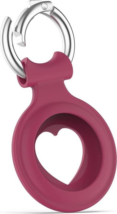 Produktbild Screenguard Apple Airtag Liquid Silikon Heart Case mit Anhänger