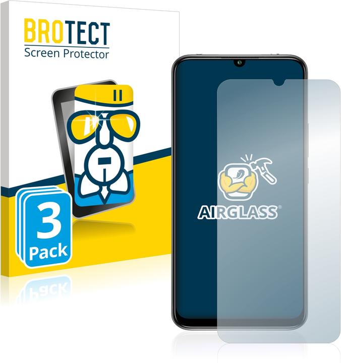 Actual product image BROTECT AirGlass Glass (3 Piece, Mi 10 Lite)