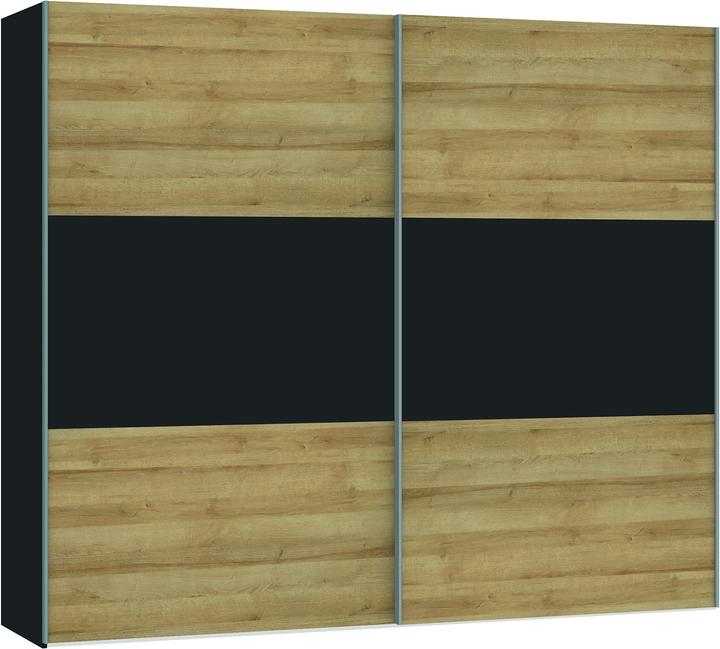 Natural oak, Novaschwarz, Striped