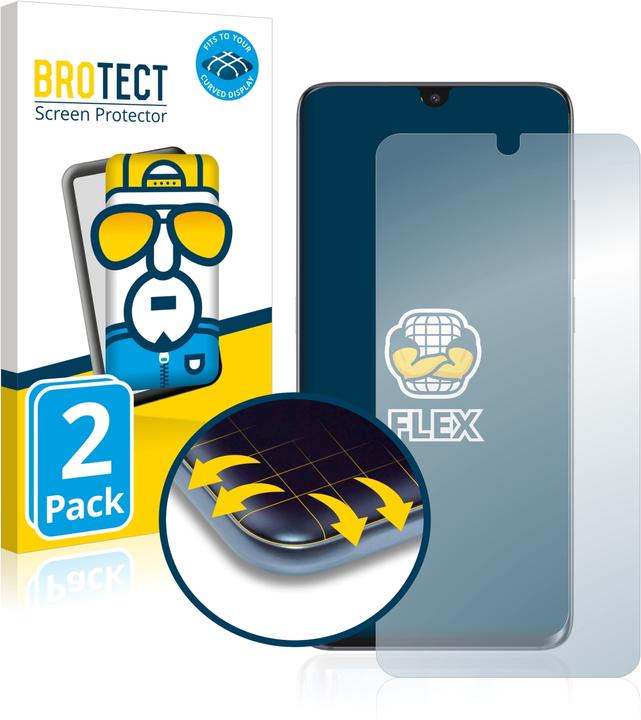 Produktbild BROTECT Full-Cover Displayschutz (2 Stück, Realme 10 Pro+)
