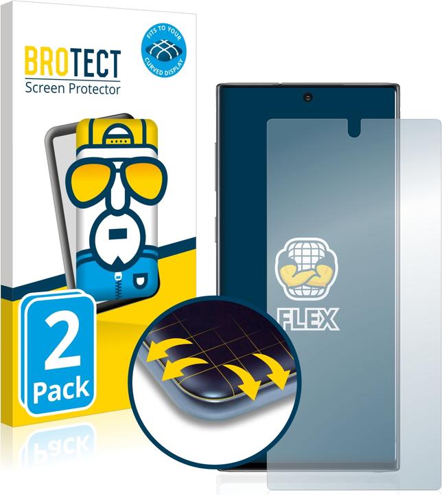 Produktbild BROTECT Full-Cover Displayschutz (2 Stück, Samsung Galaxy Note 10)