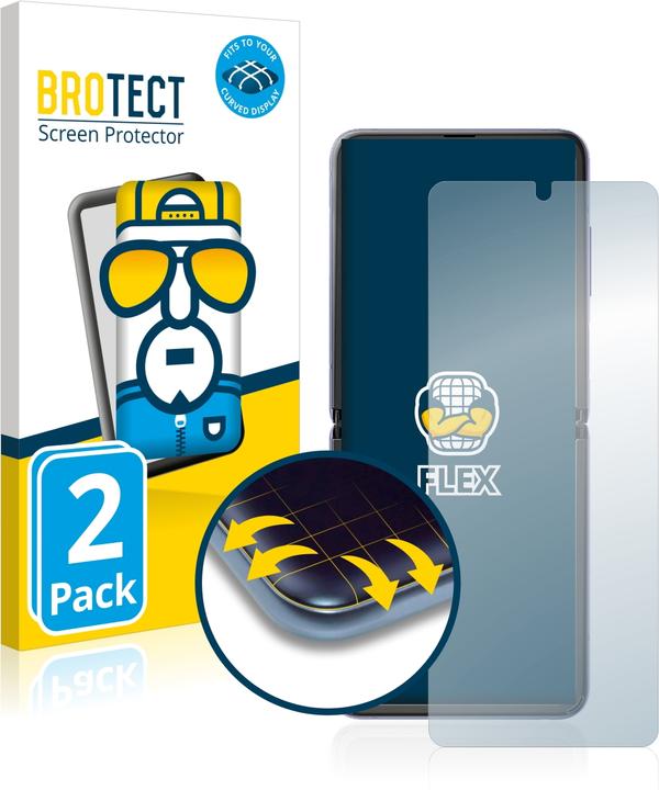 Produktbild BROTECT Full-Cover Displayschutz (2 Stück, Samsung Galaxy Z Flip)
