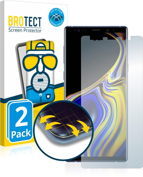 Produktbild BROTECT Full-Cover Displayschutz Matt (2 Stück, Samsung Galaxy Note 9)