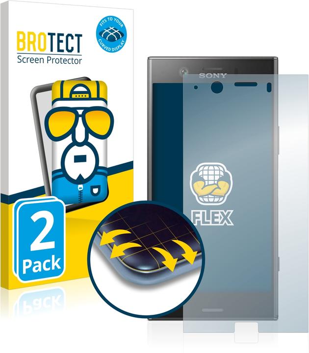 Produktbild BROTECT Full-Cover Displayschutz (2 Stück, Sony Xperia XZ1 Compact)