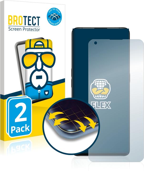 Produktbild BROTECT Full-Cover Displayschutz (2 Stück, Oppo Find X2 Pro)