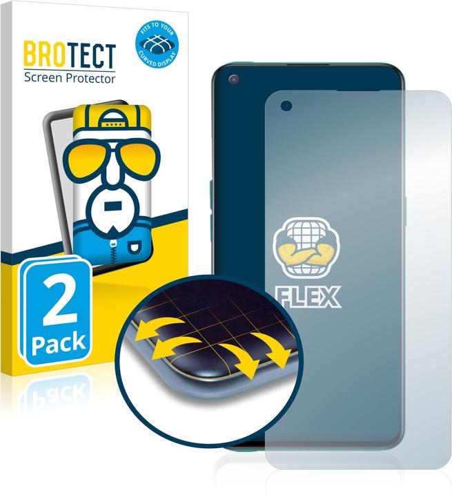 Produktbild BROTECT Full-Cover Displayschutz (2 Stück, OnePlus Nord CE 5G)