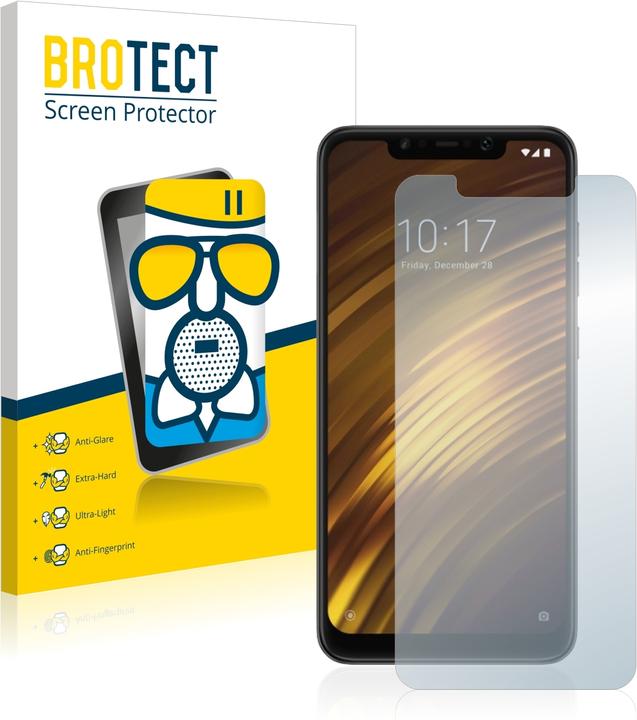 Productafbeelding BROTECT AirGlass Matte kogelwerende glasfolie (1 Stuk, Xiaomi Pocophone F1)