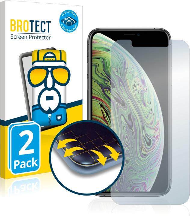Image du produit BROTECT Full-Cover Protection (2 pièce(s), Apple iPhone XS)