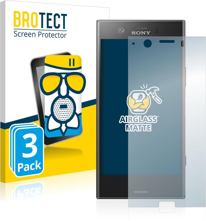 Actual product image BROTECT AirGlass Glass Matte (3 Piece, Sony Xperia XZ1 Compact)
