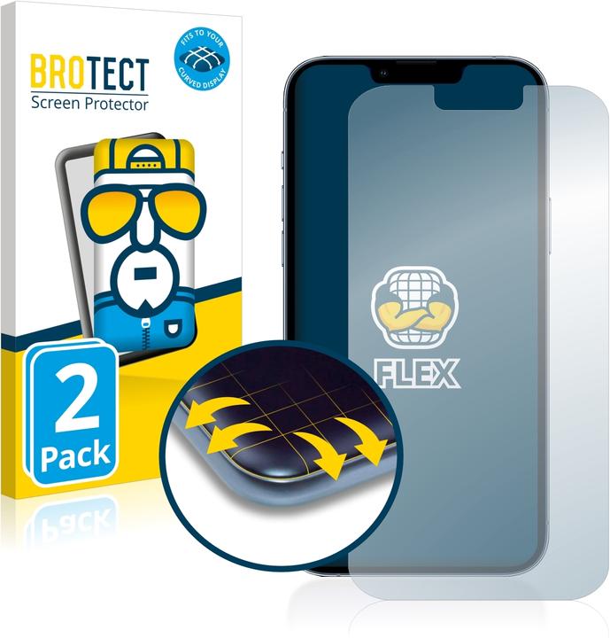 Actual product image BROTECT Full-Cover Protector (2 Piece, Apple iPhone 13 Pro Max)