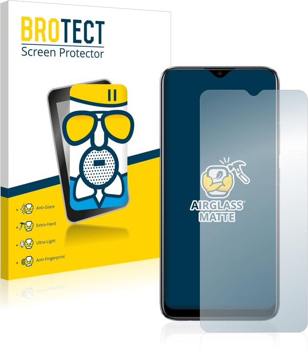 Actual product image BROTECT AirGlass Glass Matte (1 Piece, Realme C11 2021)