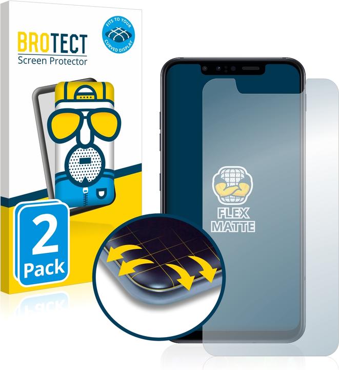 Actual product image BROTECT Full-Cover Protector Matte (2 Piece, G8s ThinQ)