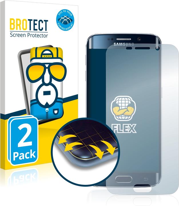 Actual product image BROTECT Full-Cover Protector (2 Piece, Samsung Galaxy S6 Edge)