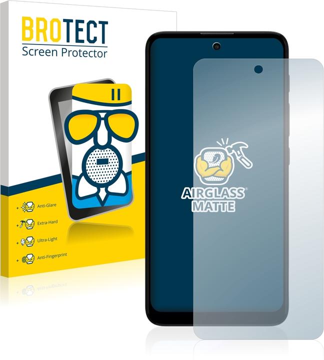 Actual product image BROTECT AirGlass Glass Matte (1 Piece, Motorola Moto E30)