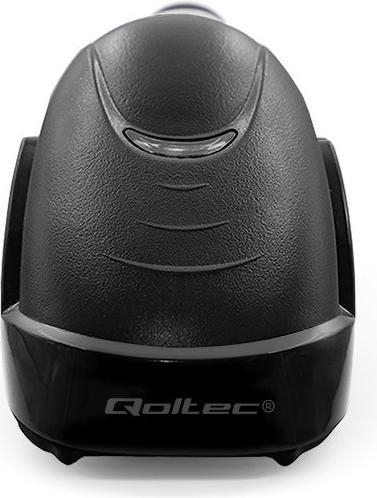 Actual product image Qoltec 1D Laser Barcode Scanner | USB | Black (1D barcodes)