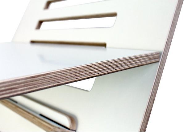 Immagine prodotto Standsome Rialzo da scrivania SLIM, alt. x largh. x prof. 570 x 500 x 490 mm, bianco.