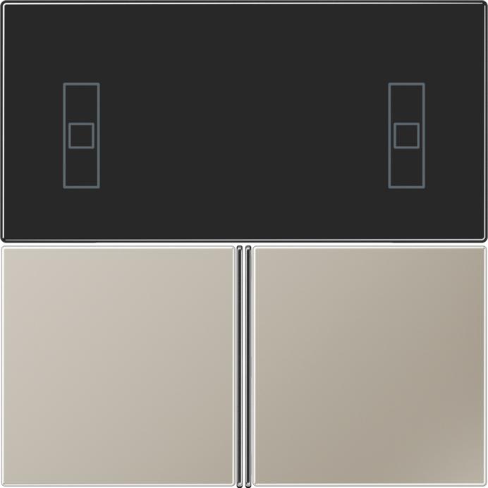 Actual product image JUNG ES 4093 TSA 3-gang push-button set, F40 room controller, Se ES4093TSA