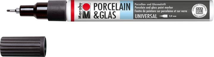 Produktbild Marabu Porcelain und Glas Painter (Schwarz, 0.80 mm, 1 x)