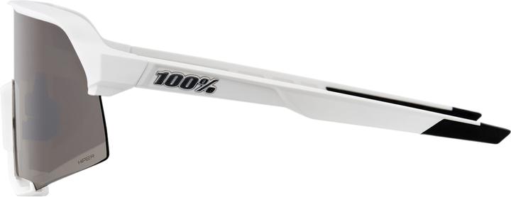 Actual product image 100% S3 Glasses Matte White (Mat white, Silver)