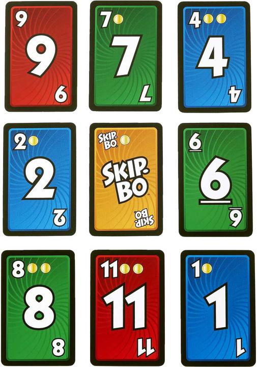 Actual product image Mattel Games Skip-Bo Masters (Multilingual)