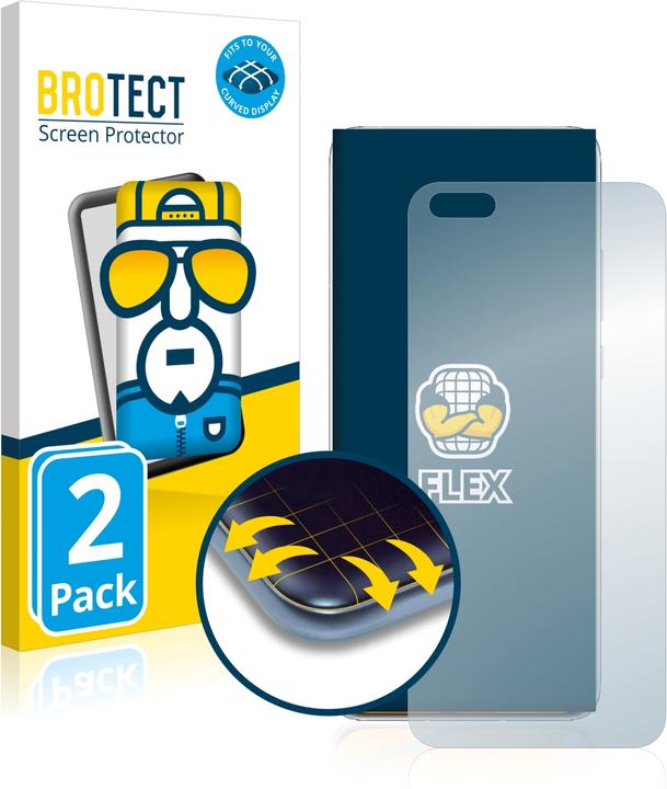 Produktbild BROTECT Full-Cover Displayschutz (2 Stück, Huawei P40 Pro+)