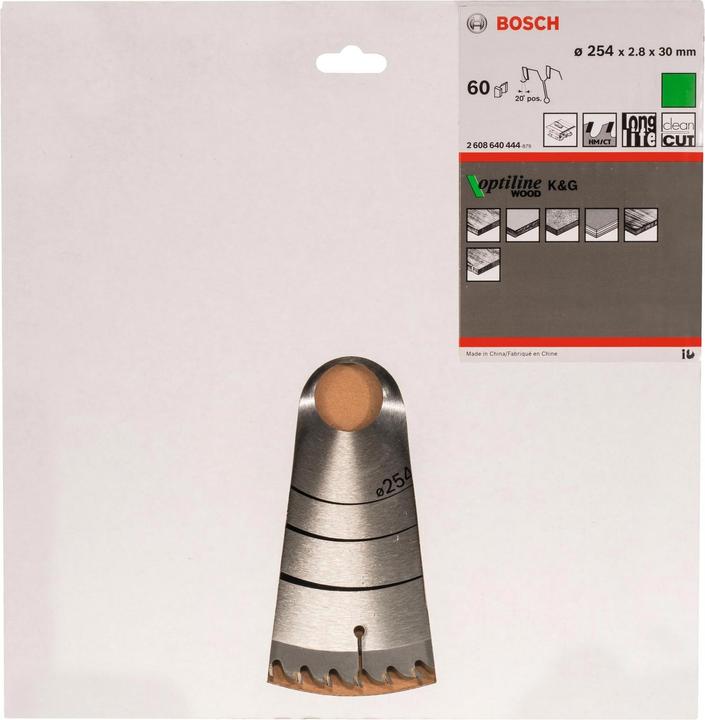 Productafbeelding Bosch Professional Zubehör Cirkelzaagblad Optiline Wood