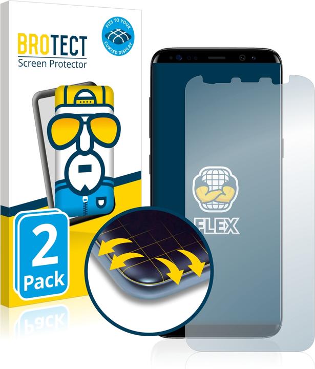 Actual product image BROTECT Full-Cover Protector (2 Piece, Samsung Galaxy S8)