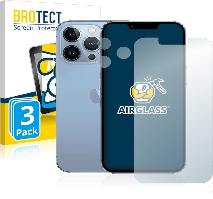 Actual product image BROTECT AirGlass Glass (3 Piece, Apple iPhone 13 Pro)