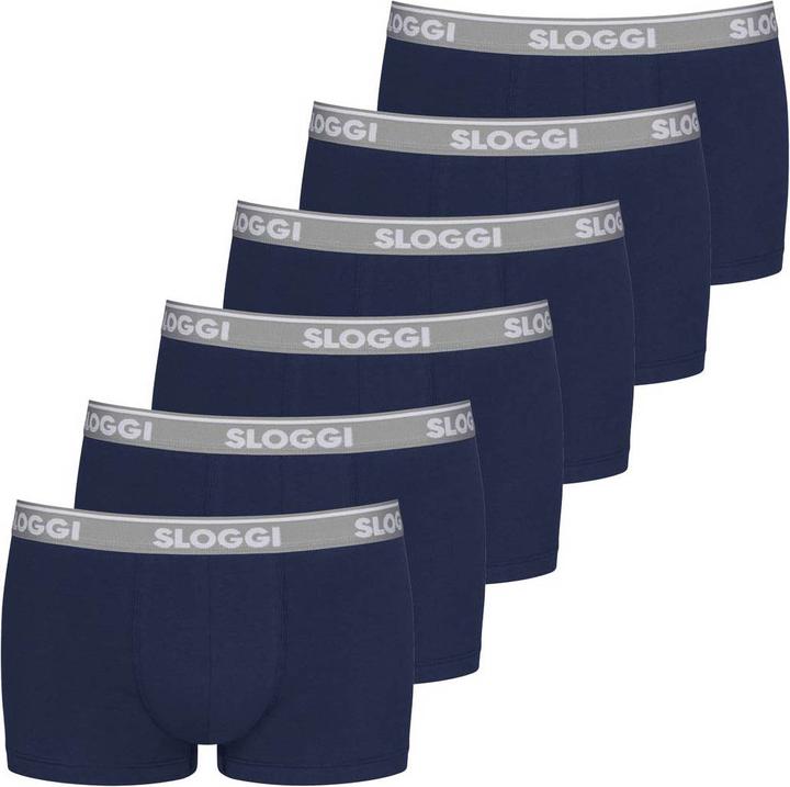 Sloggi Boxershorts Casual Figurbetont (XL, 6er Pack)