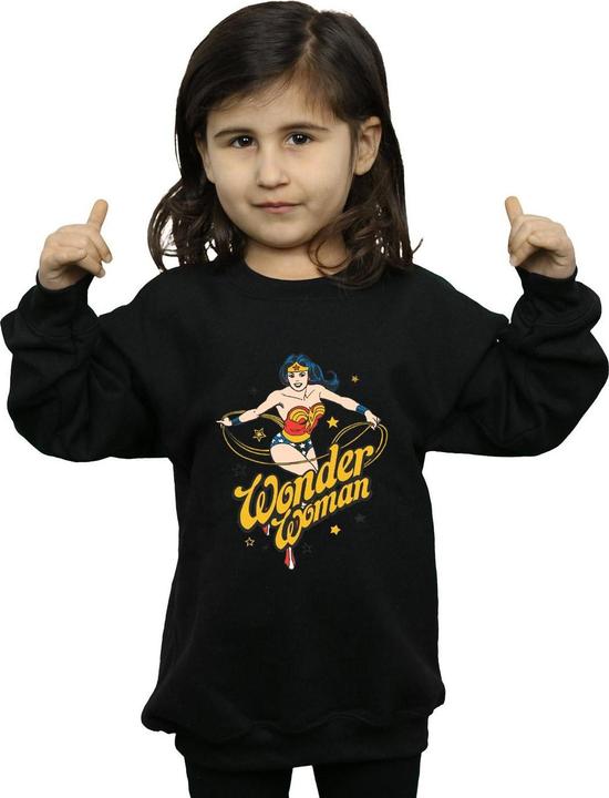 Immagine prodotto Wonder Woman Stars Felpa Ragazze (140, 146)
