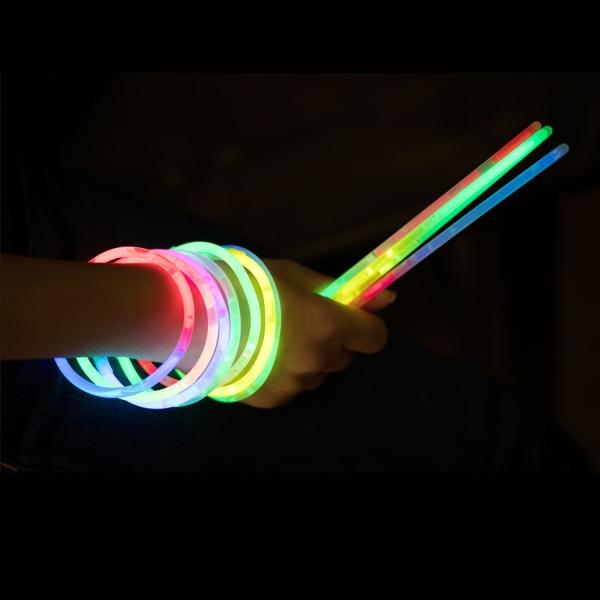 Actual product image Knicklichter 100 arm bend lights in BLUE incl. highly flexible TopFlex connectors