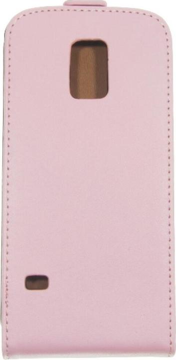 Actual product image OEM Slim Leather Flip Case Galaxy S5 mini - pink (Samsung Galaxy S5 Mini)
