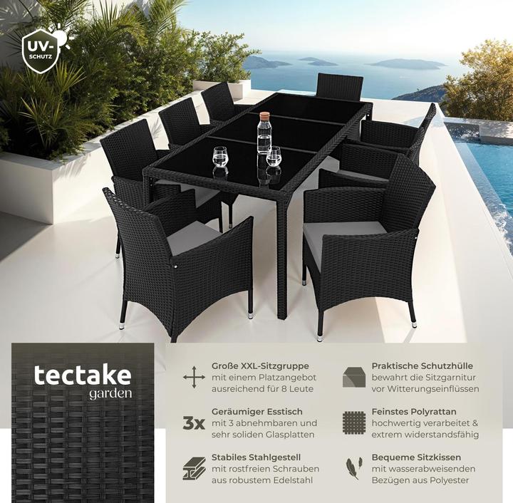 Produktbild tectake Rattan Sitzgruppe Valencia