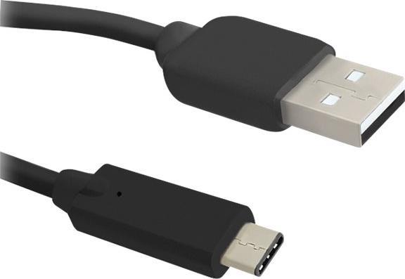 Produktbild Qoltec 50488, 1.2 m, USB A, USB C, USB 2.0, Male/Male, Black (1.20 m, USB 2.0)