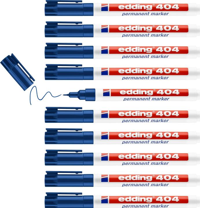 Produktbild Edding Permanent Marker 404 (Blue, 0.75 mm, 1 x)