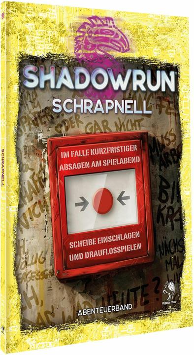 Actual product image Pegasus Shadowrun: Shrapnel (Softcover) (German)