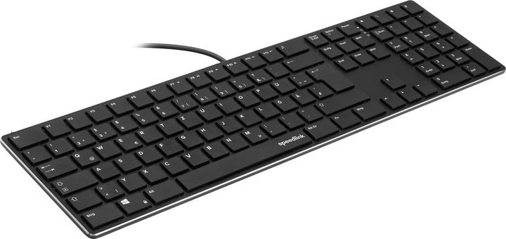 Actual product image Speedlink Keyboard RIVA Slim Metal Scissor, black retail (DE, Cable)