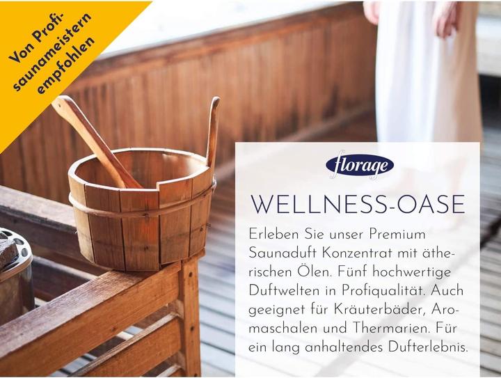 Actual product image Florage 5x 100ml Sauna Infusion Gift Set