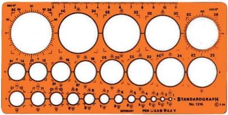 Actual product image Standardgraph Circle template