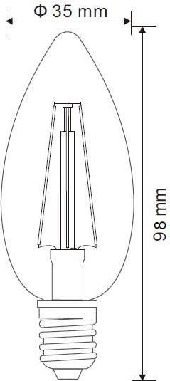 Immagine prodotto Globo Lampadina a LED nichel opaco 2xE14 LED (E14, 4 W, 400 lm, 2 x, F)