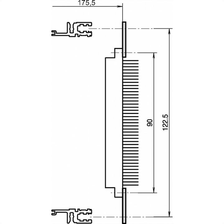 Immagine prodotto Schroff Guida perforata per connettori secondo EN 60603-2 (DIN 41612) - LOCHSCH.84H