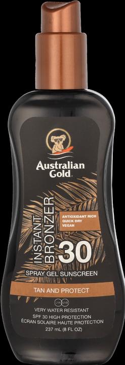 Image du produit Australian Gold Vaporiser le gel avec de la poudre bronzante (Spray solaire, Gel solaire, SPF 30, 237 ml)
