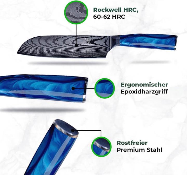 Actual product image Küchenkompane Shiburu knife set with knife block