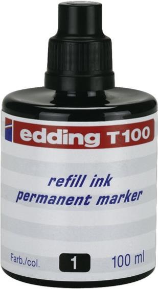 Produktbild Edding Permanent Marker Tusche T-100-1 (Marker Nachfülltusche, Schwarz)