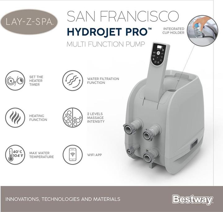Produktbild Bestway Lay-Z-Spa San Francisco Smart Hydro Jet Pro (7 Pers.)