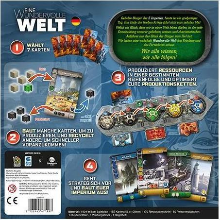 Image du produit 1025087 - Un monde merveilleux - Jeu de cartes, pour 1-5 joueurs, à partir de 14 ans (édition DE) (Allemand)