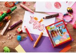 Produktbild Magni STABILO Buntstifte woody 3in1 Tiger Design 6 Stück mit Spitzer (Assortiert, 6 x)