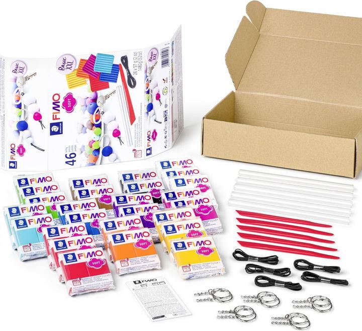Image du produit Fimo Set de pâte à modeler SOFT "Basic XXL", 46 pièces