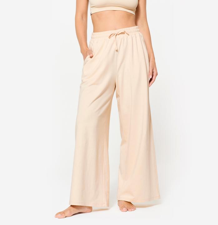 Actual product image Domyos Jogginghose Damen weit - 520 cremeweiss (W30/L31)